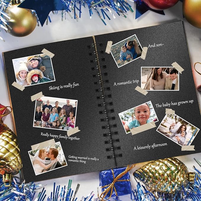 100 Sheets Black Shimmer Cardstock 8.5 x 11 Metallic Paper, Goefun 80lb - Image 5
