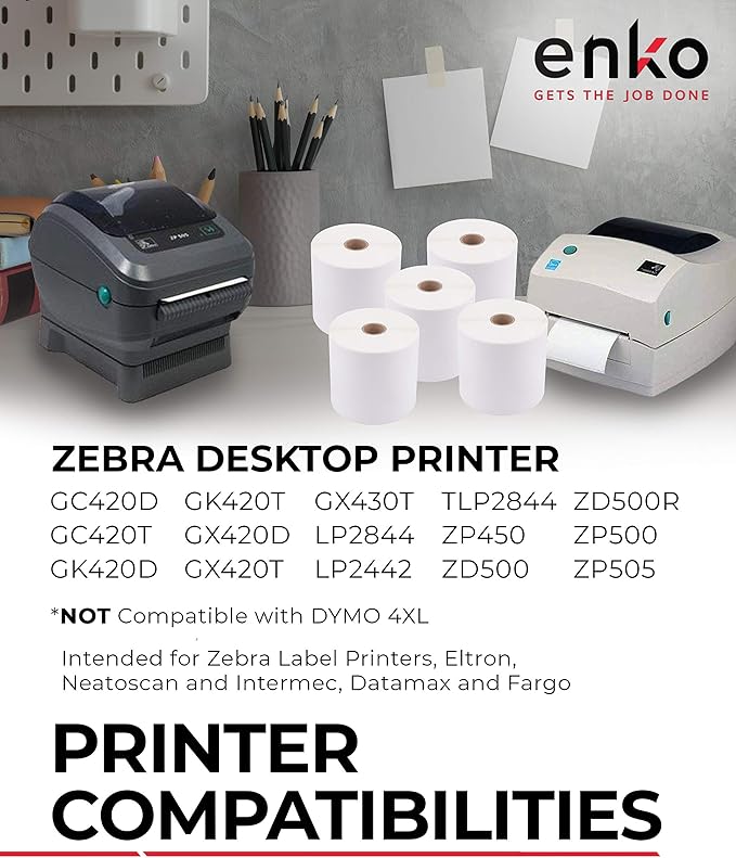 enKo 4 x 6 Direct Thermal Address & Shipping Labels Compatible - Image 3