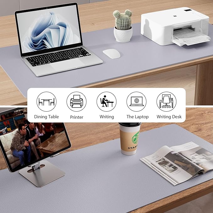 Aothia Large PU Leather Desk Pad Protector - Image 5