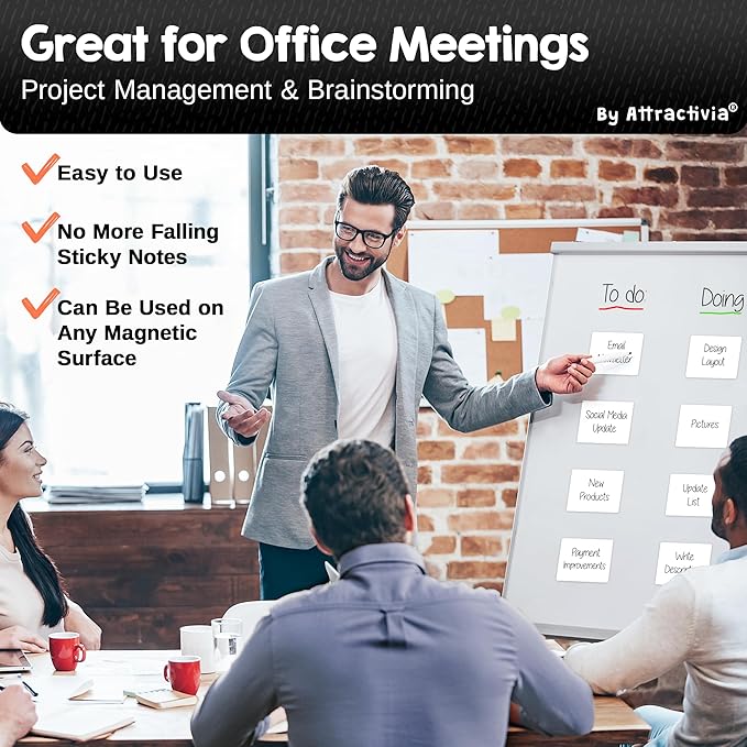 Attractivia Dry Erase Magnetic Labels 3.7 x 2.8 in, Medium Dry Erase Magnets - Image 5
