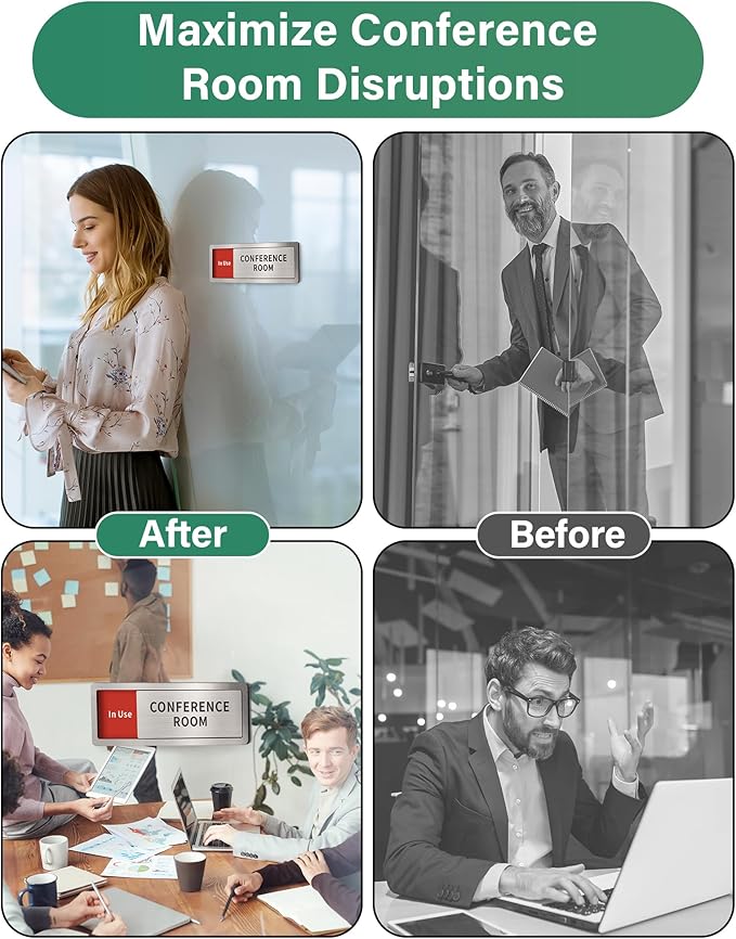 Office Door Signs Do Not Disturb, In Use/Available Slider Sign - Image 4