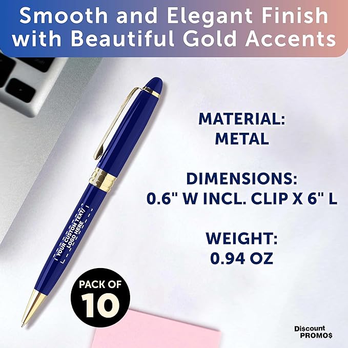 DISCOUNT PROMOS 10 Ultra Executive Pens Pack - Image 4