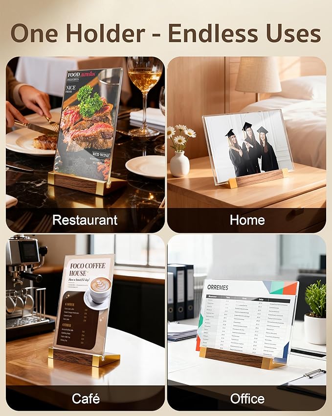 3 Pack Acrylic Sign Holder 8.5 x 11 Inch - Image 8