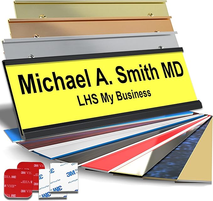Personalized Name Plate with Choice of Mounting by LHS+My+Business