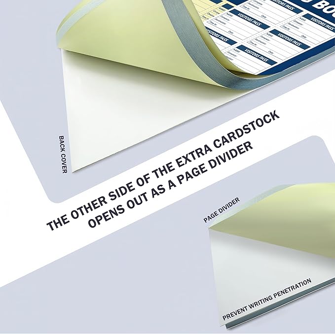 3 Pack of 1500 Visitor Badges Registry Log - Image 4