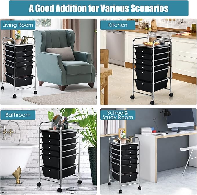 Giantex Rolling Storage Cart - Image 4