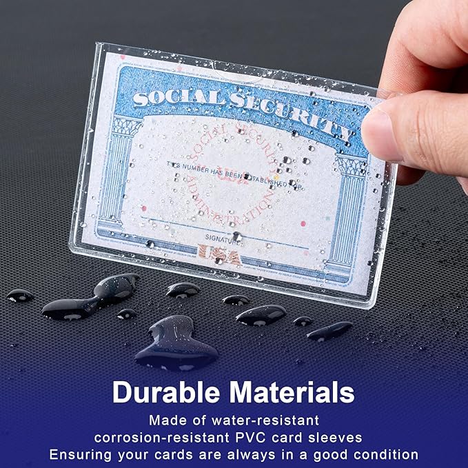 10 Pack Social Security Card Protector Medicare New Credit Card Holder - Image 2