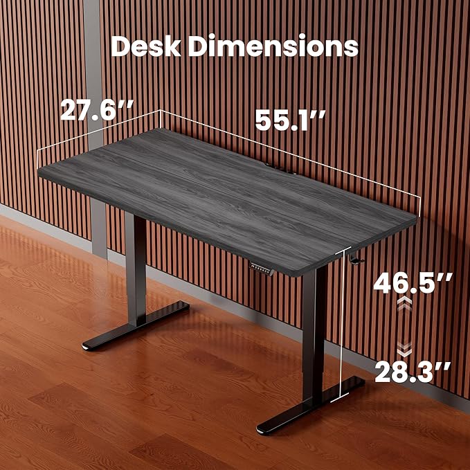 ErGear Height Adjustable Electric Standing Desk, 55 x 28 Inches Sit Stand up - Image 3