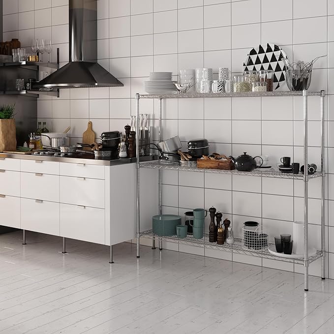 Regal Altair 14" Deep x 60" Wide x 54" Height Wire Shelving Kit | 3-Tier | NSF - Image 2