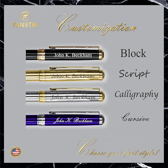 FANSTIK Customized Luxury Fountain pen, fancy gift set - Image 6