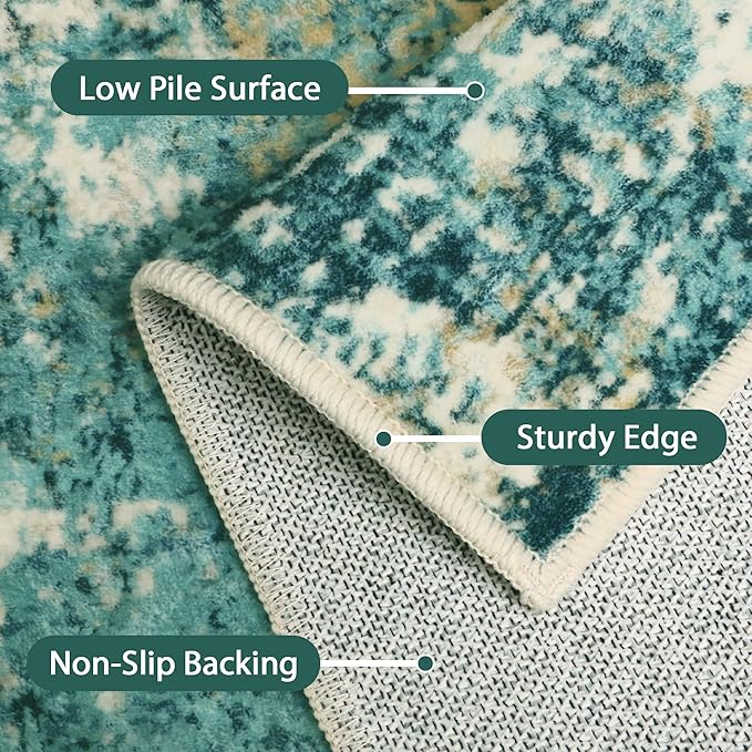 GENIMO 8x10 Area Rugs, Modern Living Room Rugs, Large Machine Washable Rug - Image 5