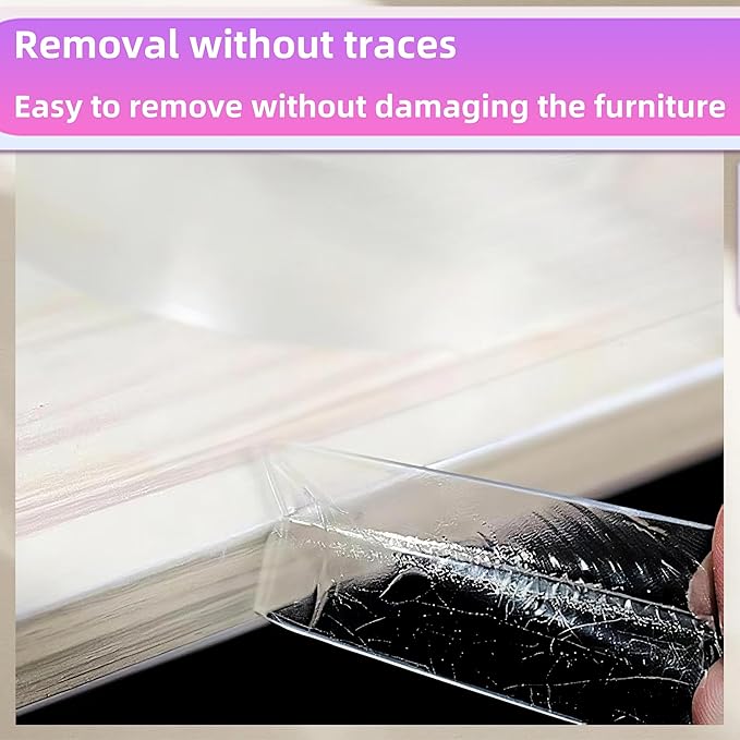 Clear Edge Protector, 1.18in Width x9.84ft Length Self-Adhesive Table Edge Guard - Image 5