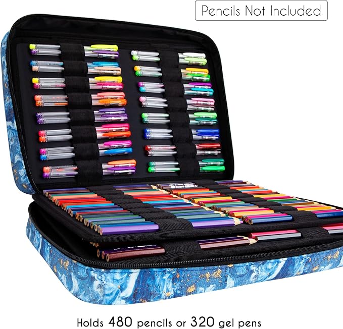 YOUSHARES Big Capacity Colored Pencil Case - Image 2