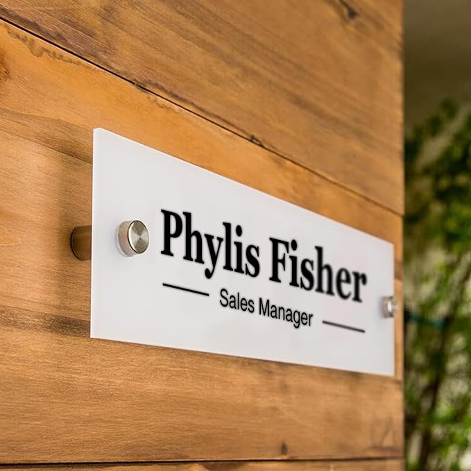 Acrylic Door Name Plate Personalized Office Name Plate Custom Door Sign - Image 9