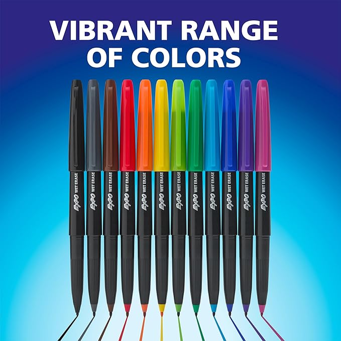 EXPO Wet Erase Markers, Semi-Permanent, Fine and Ultra-Fine Tips, Organizing - Image 8