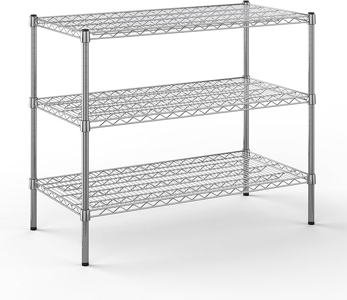 Regal Altair 24" Deep x 42" Wide x 34" Height Wire Shelving Kit | 3-Tier | NSF by Regal+Altair