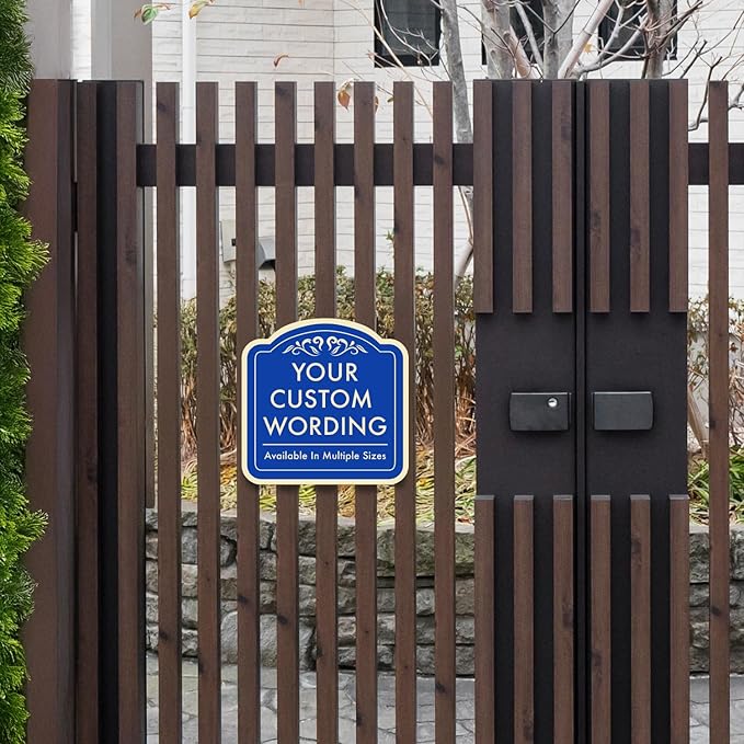 Blue Steel 12x12 Personalized Custom Aluminum Decorative Waterproof Driveway - Image 7