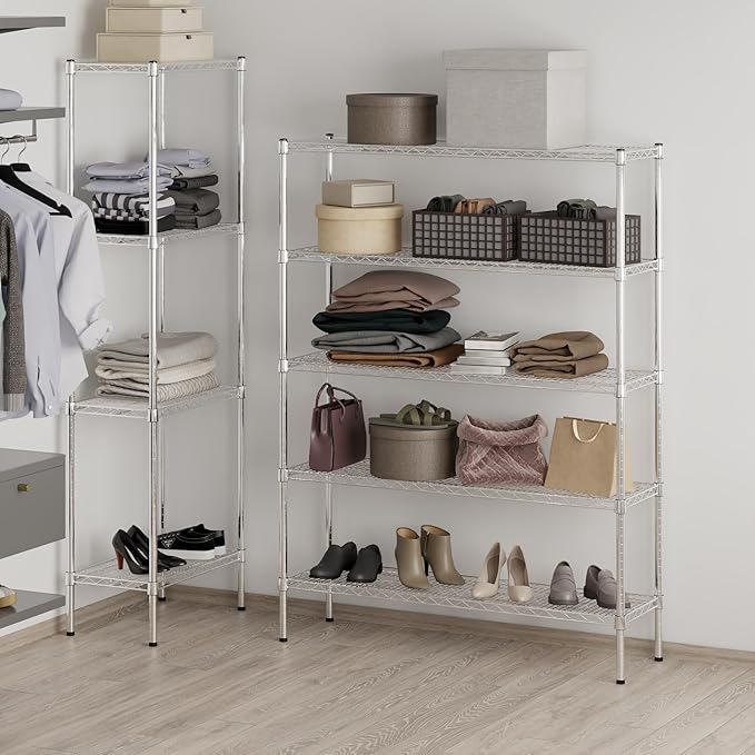 Regal Altair 14" Deep x 48" Wide x 64" Height Wire Shelving Kit | 5-Tier | NSF - Image 2