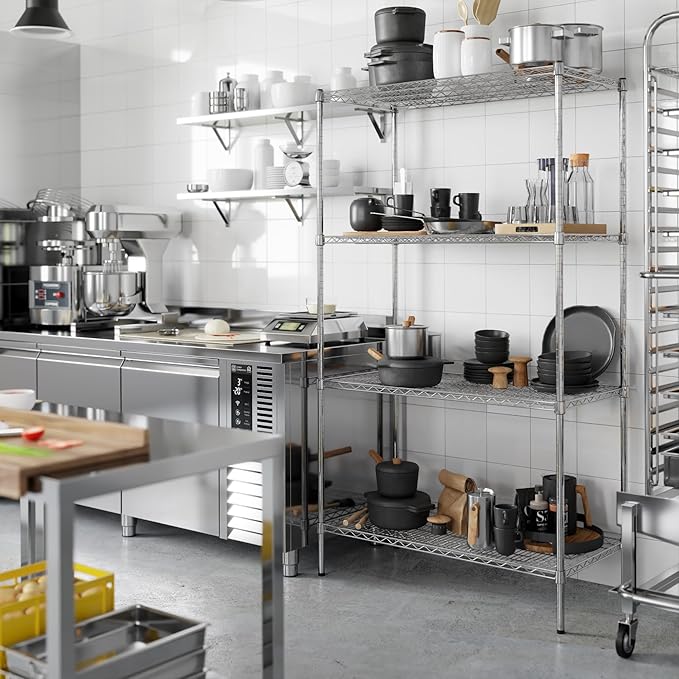Regal Altair 21" Deep x 42" Wide x 74" Height Wire Shelving Kit | 4-Tier | NSF - Image 6