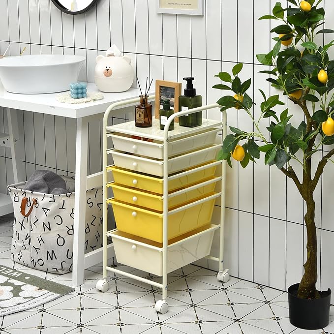 RELAX4LIFE 6-Drawer Rolling Storage Cart - Image 2