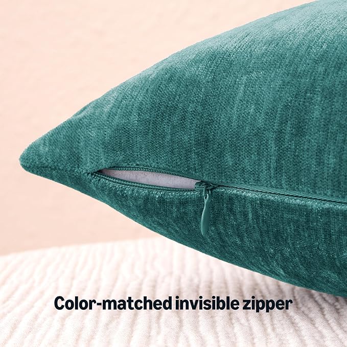 Amazon Basics Chenille Throw Pillow Covers, Home Decor Cushion Cover - Image 5