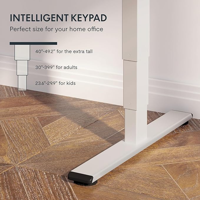 FLEXISPOT E6 3-Stage Dual Motor 60 x 24 Electric Standing Desk Sit Stand Up Desk - Image 3
