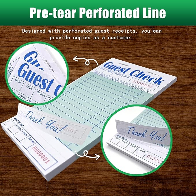 Guest Check Books 18 Pack, Guest Checks - Image 4