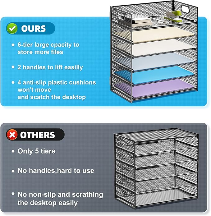 Marbrasse 2 Pack Desk Organizer - Image 2