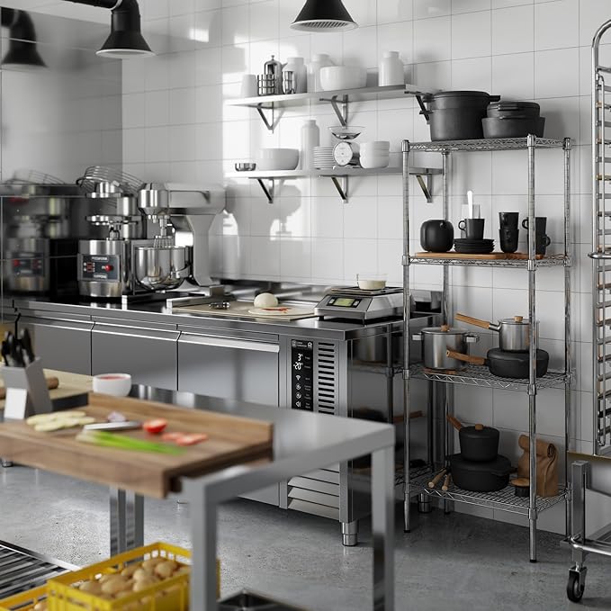 Regal Altair 14" Deep x 24" Wide x 64" Height Wire Shelving Kit | 4-Tier | NSF - Image 2