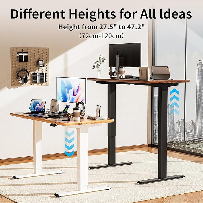 BIZUM Standing Desk Frame Dual Motor, Standing Desk Legs Up to 47.2", Computer - Image 7