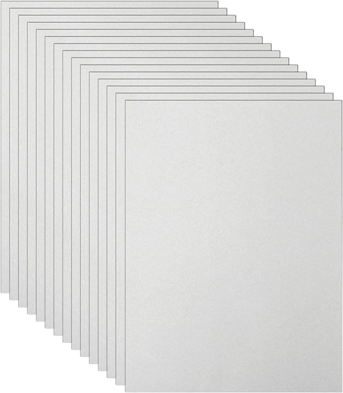 100 Sheets Grey Cardstock 8.5 x 11 Certificate Paper, 75lb Gray Card Stock by Guakicae