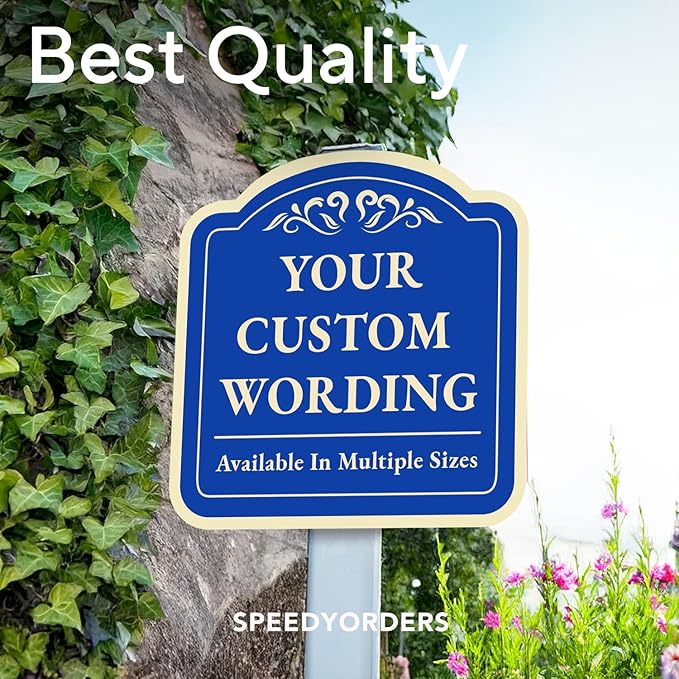 Blue Steel 12x12 Personalized Custom Aluminum Decorative Waterproof Driveway - Image 8