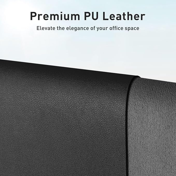Aothia Faux Leather Desk Mat – Large Mouse Pad, Non-Slip PU Leather Blotter - Image 2