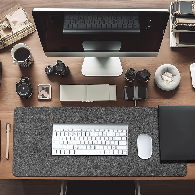 Large Felt Desk mat, Office Computer Desk - Image 5