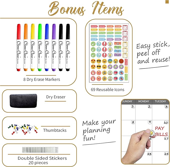 Large Dry Erase Wall Calendar - Image 3