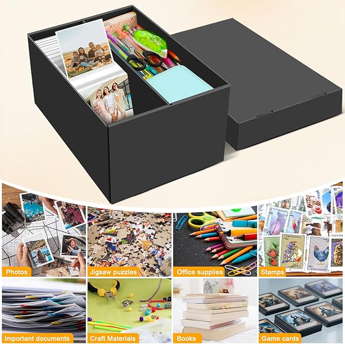 REAQUE 4 Pack Photo Storage Boxes - Image 2
