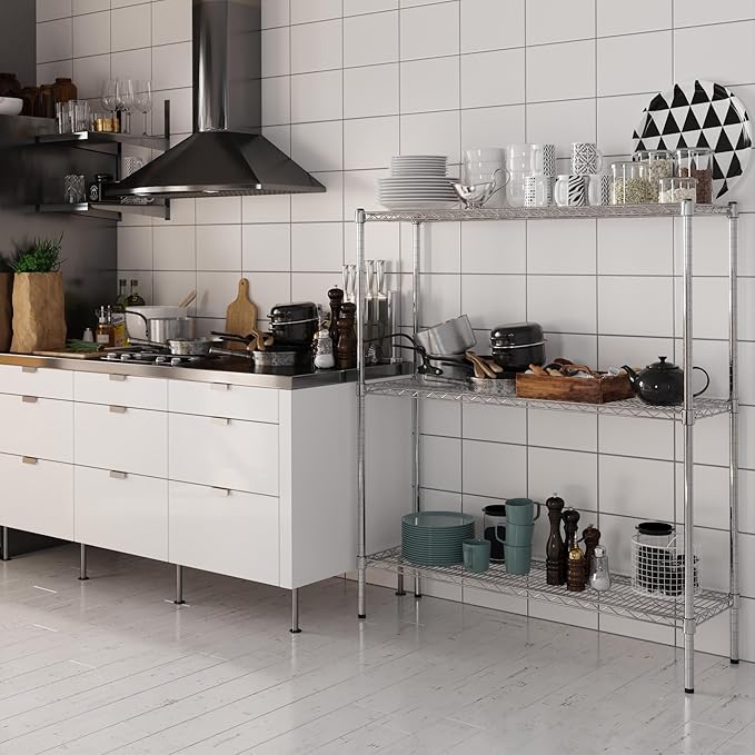 Regal Altair 14" Deep x 48" Wide x 54" Height Wire Shelving Kit | 3-Tier | NSF - Image 2