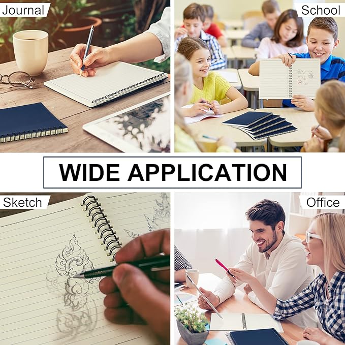 Yahenda 18 Pcs Spiral Notebook Bulk A5 Journal Lined 8.3'' x 5.5'' Writing - Image 5