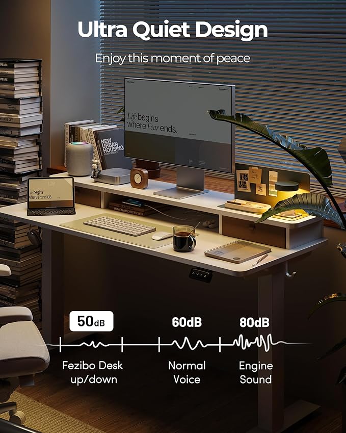 FEZIBO 55 x 24 Inch Height Adjustable Electric Standing Desk - Image 9