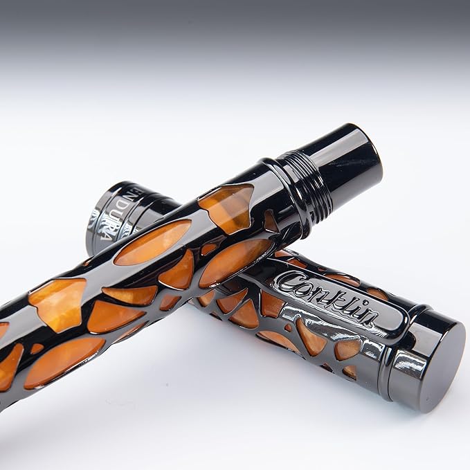 Conklin Endura Deco Crest Fountain Pen in Orange - Image 3