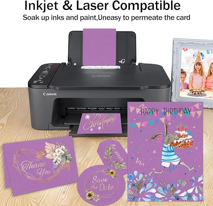 Purple Cardstock 8.5 x 11 80lb Halloween Card Stock - Image 3