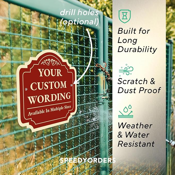 Custom Decorative Outdoor Metal Sign - Image 6