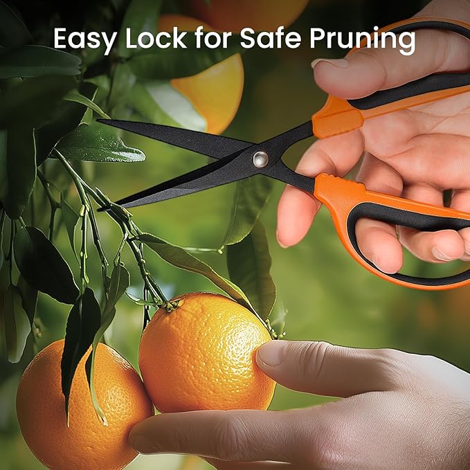 GROWNEER 3 Packs Trimming Scissors Teflon Coated Non Stick Blades Pruning - Image 7