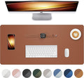 Leather Desk Mat, Mouse Pad, Office Desk Pad, Non-Slip PU Leather Desk Blotter by AFIING