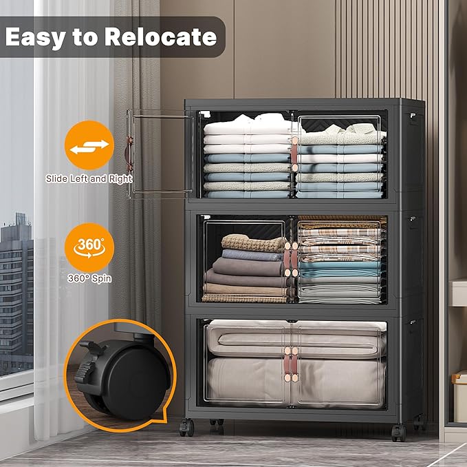 UAMFURI Extra Large Stackable Storage Bins - Image 7