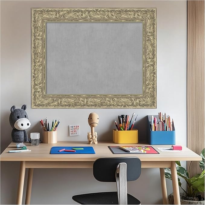 Amanti Art Silver Framed Magnetic Board 25x31 Medium Vision Board - Image 6