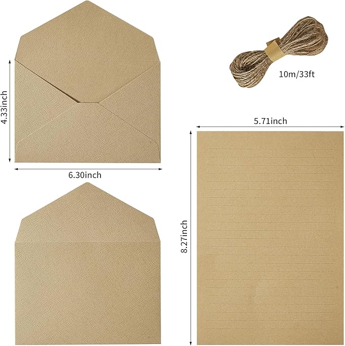 Tuhangcc Stationery Writing Paper and Envelopes Set - Image 2