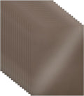 100 Sheets Coffee Shimmer Cardstock 8.5 x 11 Craft Paper, 92lb Premium Glossy by Guakicae