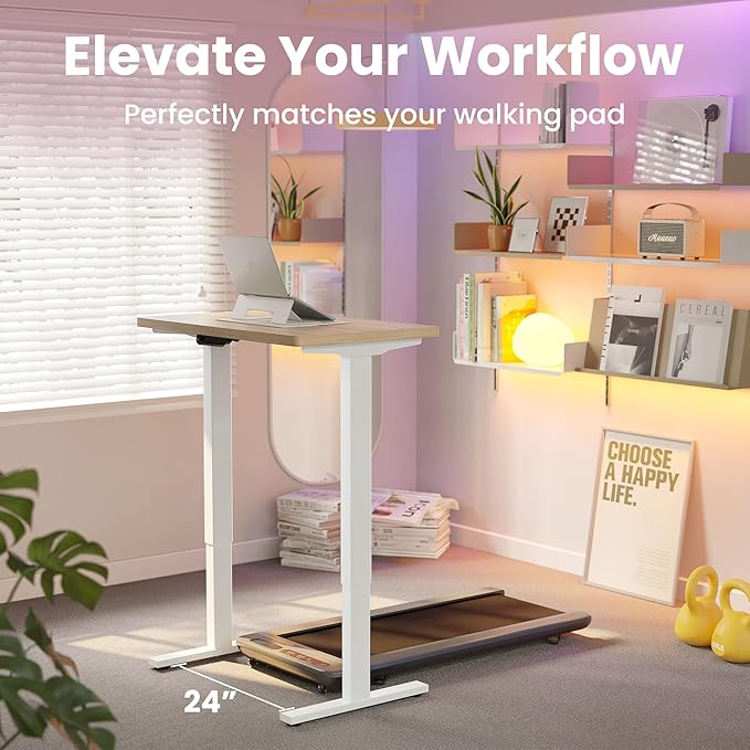 HUANUO 63 x 28 inch Electric Standing Desk Adjustable Height, 4 Memory Height - Image 9