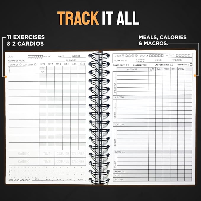 Nextnoid Hardcover Fitness & Food Journal - Image 2